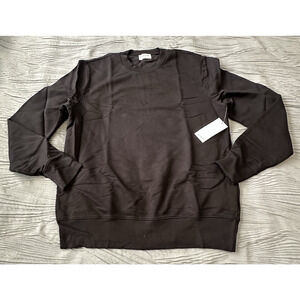 Cotton Citizen Cobain Crew Neck Sweatshirt Mens Medium Jet Black Long Sleeve NWT